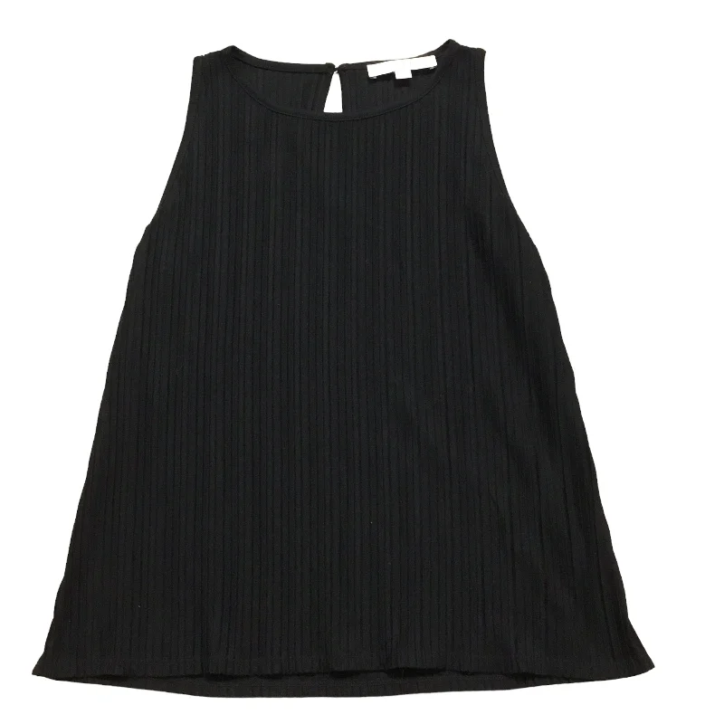 Quick Sale Top Sleeveless By Loft In Black, Size: Xs