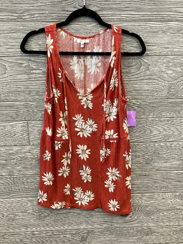 Instant Discount Top Sleeveless By Maurices In Orange, Size: M