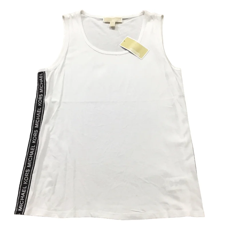 New Markdowns Top Sleeveless By Michael By Michael Kors In Black & White, Size: M