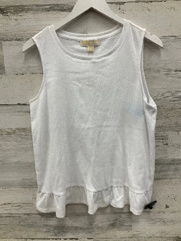 Limited Time Offer Top Sleeveless By Michael By Michael Kors In White, Size: M