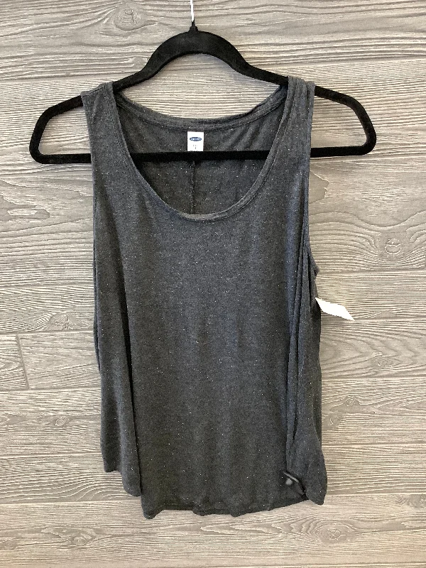 Season Finale Sale Top Sleeveless By Old Navy In Grey, Size: S