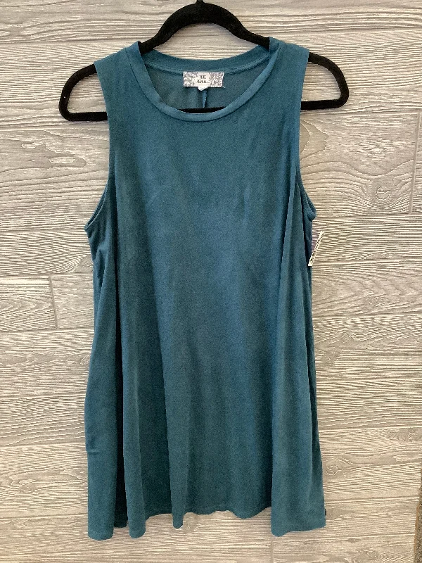 One-DAY Sale Top Sleeveless By Pink Republic In Blue, Size: L