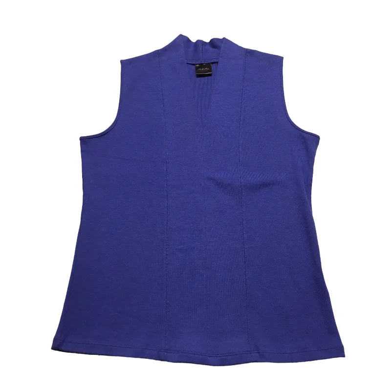 Special Price Top Sleeveless By Rafaella In Blue, Size: Petite  M