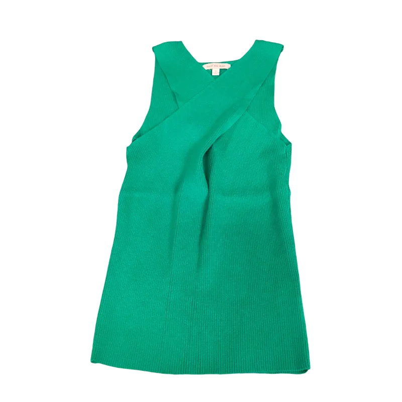 Amazing Deals Top Sleeveless By Skies Are Blue In Green, Size: Xs