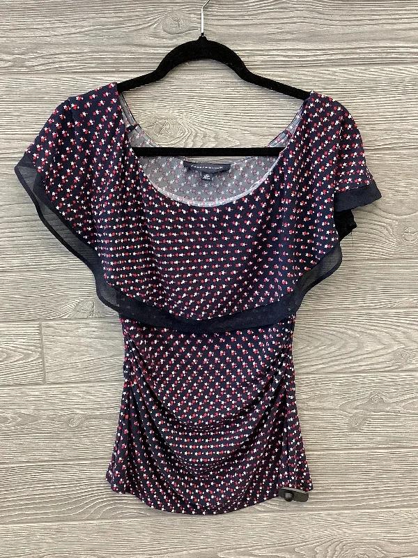 Exclusive Deal Top Sleeveless By Tommy Hilfiger In Blue & Red & White, Size: Xs