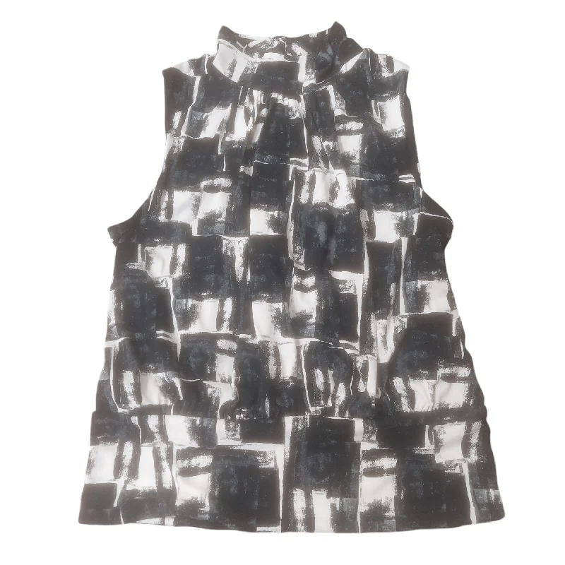 Online Only Top Sleeveless By White House Black Market In Black & White, Size: Xs