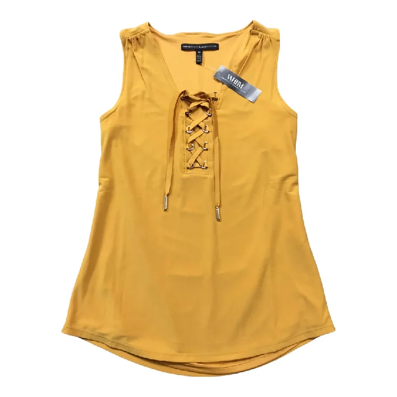 Daily Specials Top Sleeveless By White House Black Market In Yellow, Size: Xs