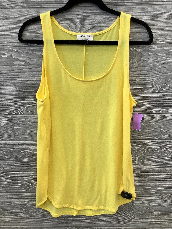 Big Discounts Top Sleeveless By Zenana Outfitters In Yellow, Size: L