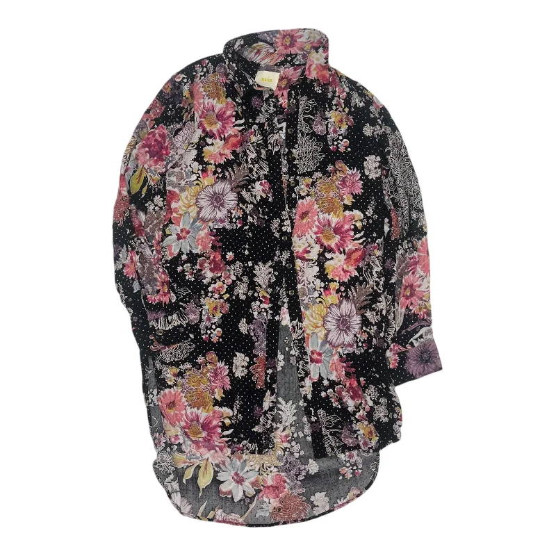 Final Markdown Tunic Ls By Maeve In Floral Print, Size:Xs