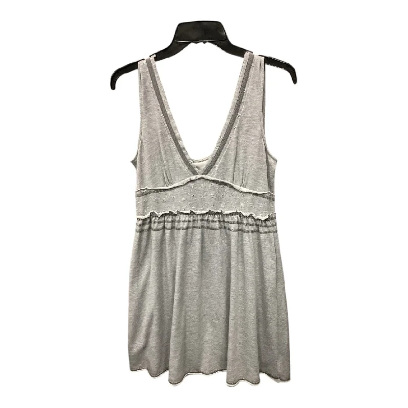 Lowest Price Tunic Sleeveless By Free People In Grey, Size: M