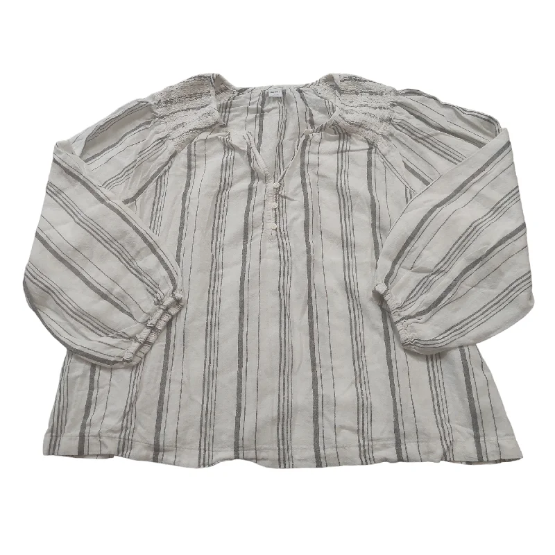 Special Price White Top Long Sleeve Old Navy, Size L