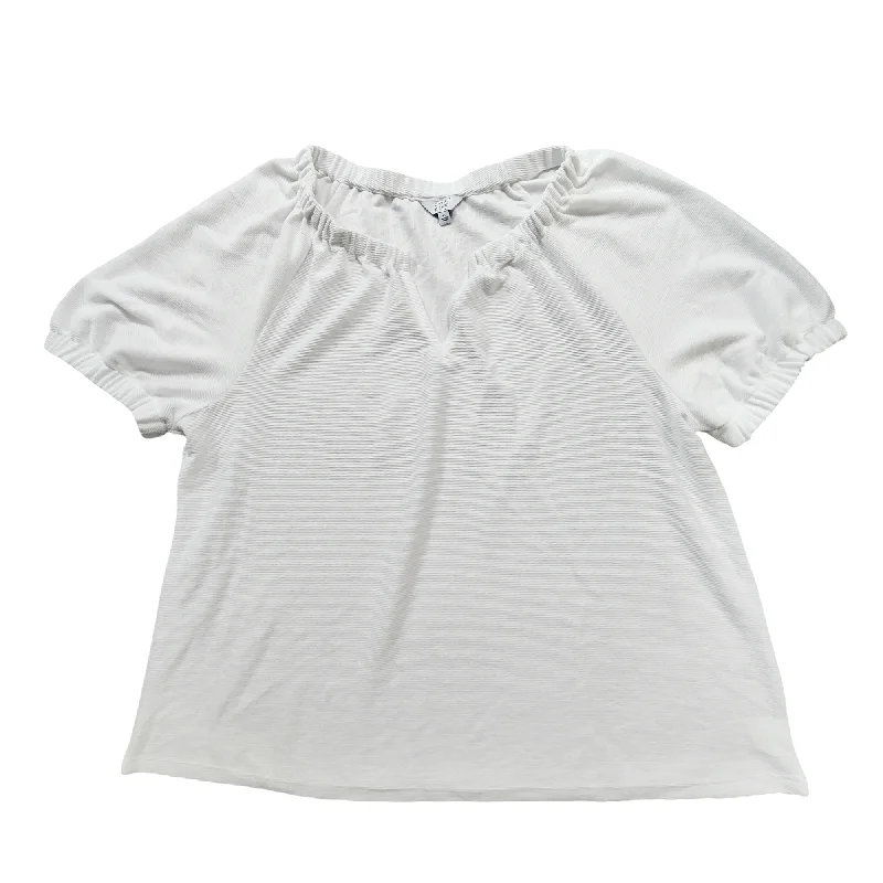 The Best Prices White Top Short Sleeve Crown And Ivy, Size Xl