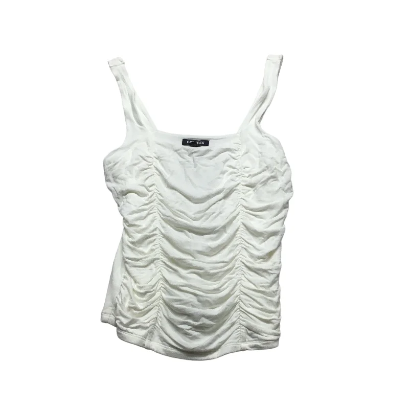 Savings Event White Top Sleeveless Express, Size M
