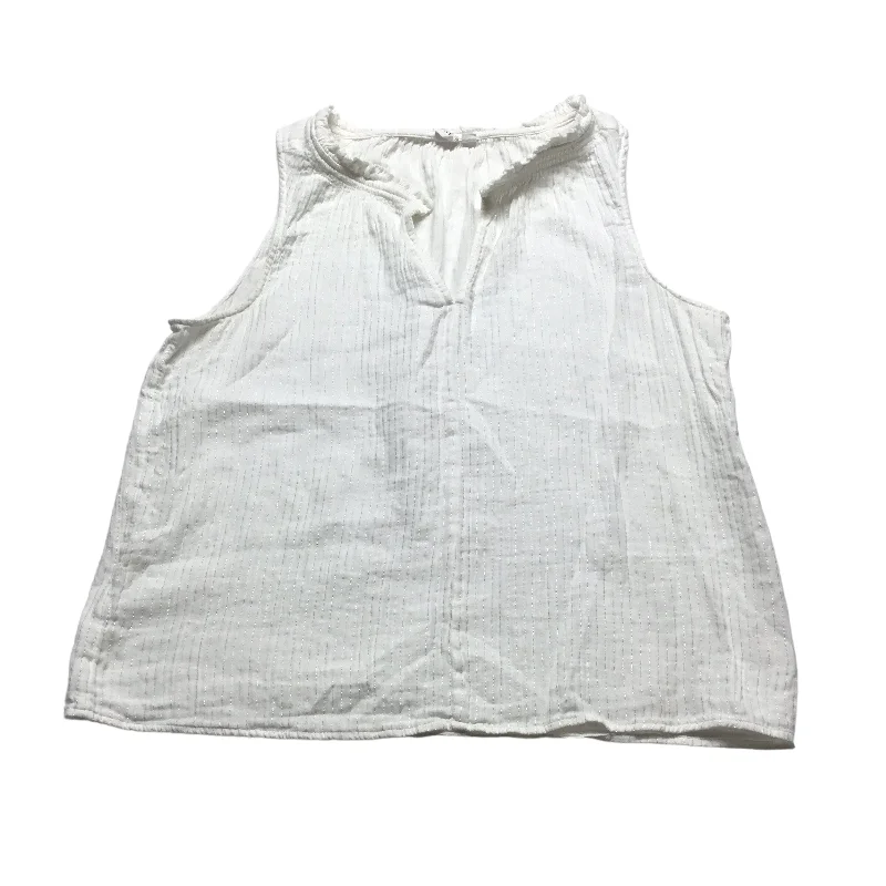 Can't Miss White Top Sleeveless Gap, Size L