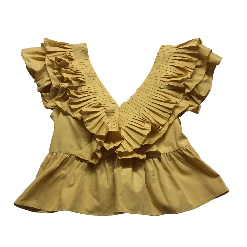 Grand Opening Sale Yellow Top Sleeveless Entro, Size M