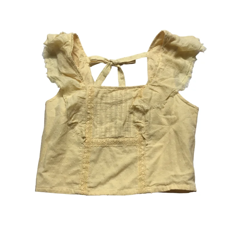 Limited Time Discount Yellow Top Sleeveless True Craft Size: M